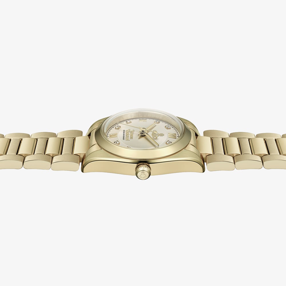 Vivienne Westwood Ladies Tavistock Golden Bracelet Watch VV356LGYGD