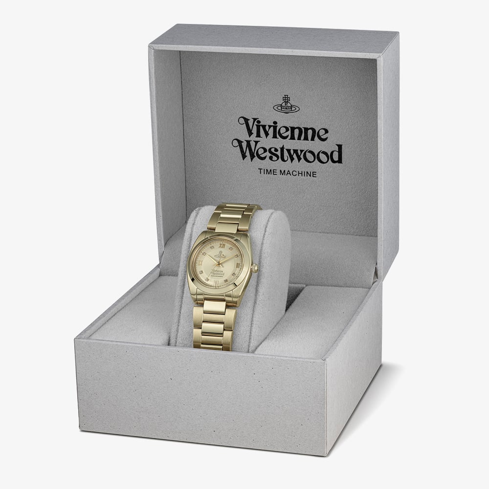 Vivienne Westwood Ladies Tavistock Golden Bracelet Watch VV356LGYGD