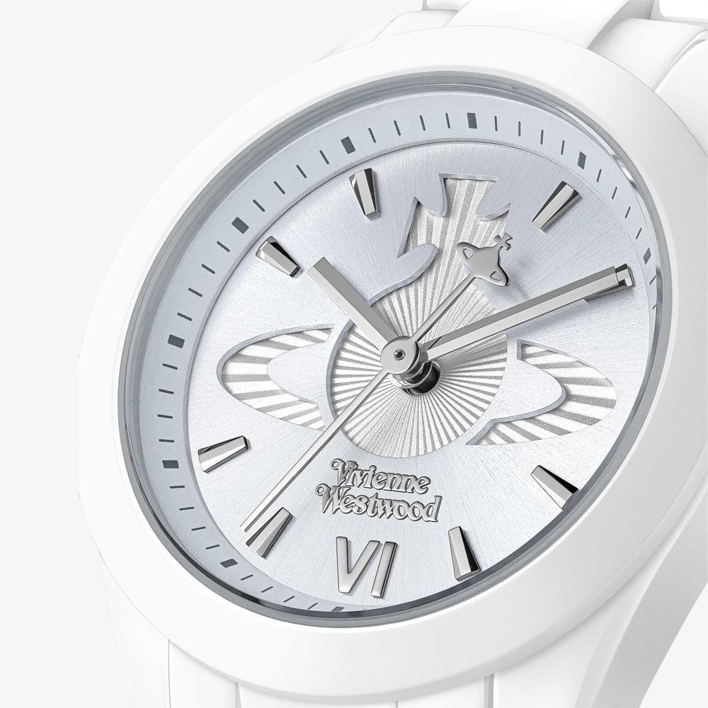 Vivienne Westwood Ladies Fenchurch Ceramica Blue Dial Watch VV358LBLWH