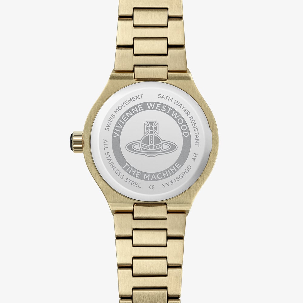 Vivienne Westwood Berwick Golden Paperclip Dial Bracelet Watch VV345GRGD