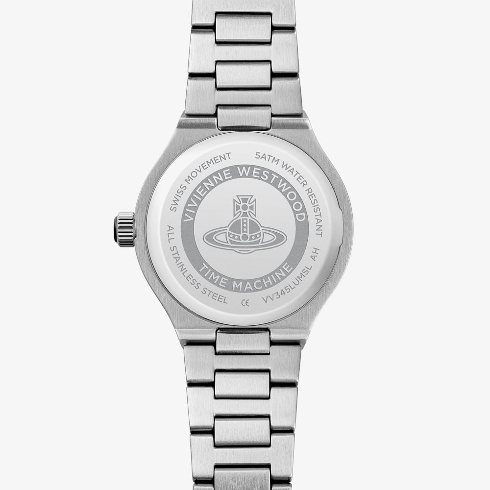 Vivienne Westwood Berwick Silver Paperclip Dial Bracelet Watch VV345LUMSL
