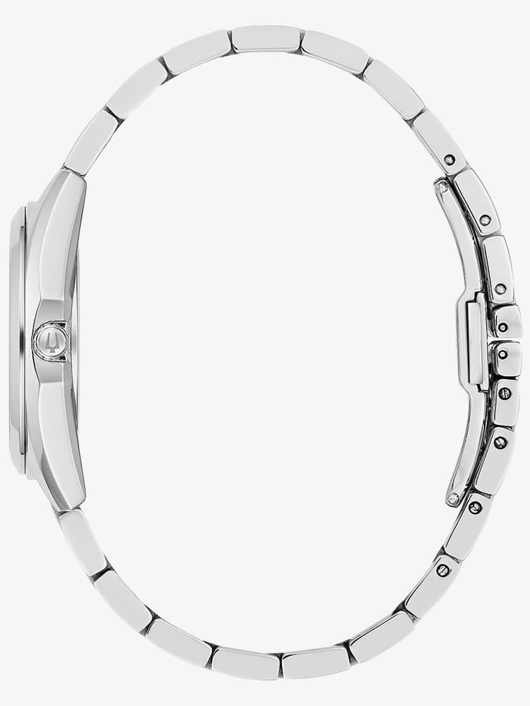 Bulova Ladies Surveyor Mother Of Pearl Dial Watch 96P228