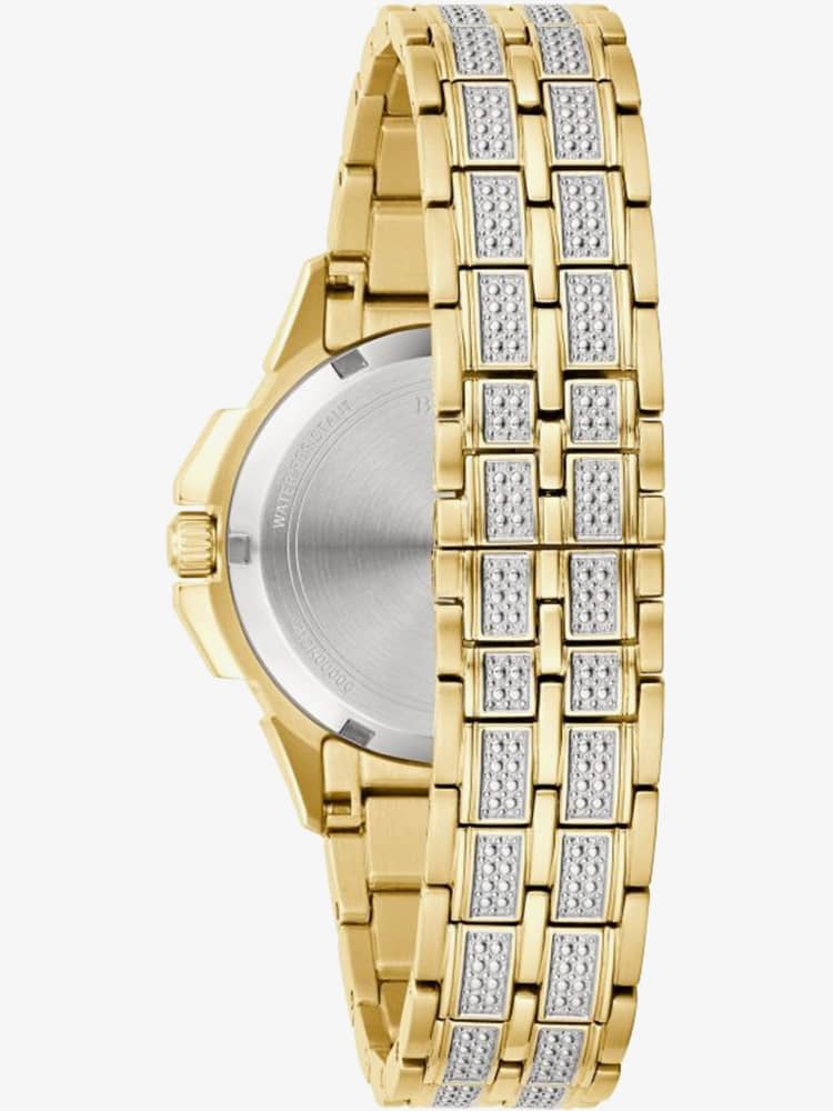 Bulova Ladies Octava Crystal Two Tone Watch 98L302