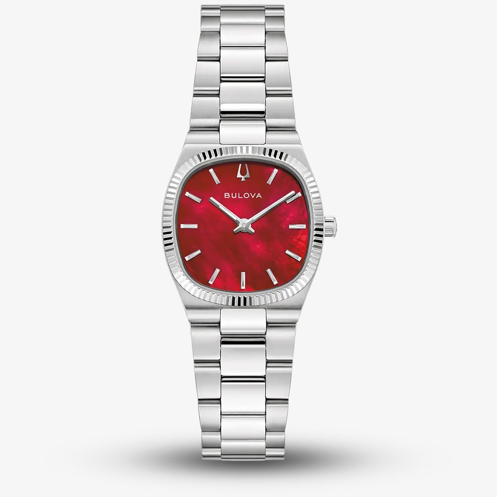 House of Watches - Bulova Ladies Super Seville Mini Red Bracelet Watch 96L354