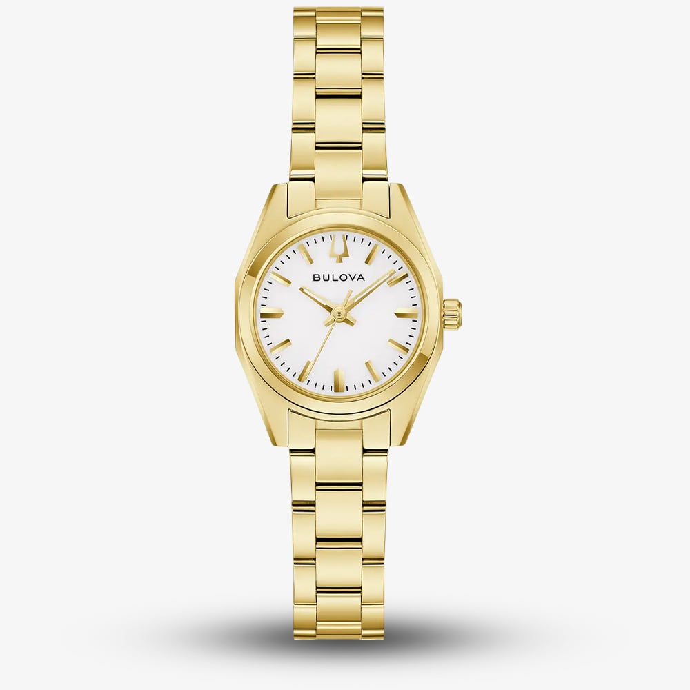 House of Watches - Bulova Ladies Surveyor Gold Tone Bracelet Watch 97L190