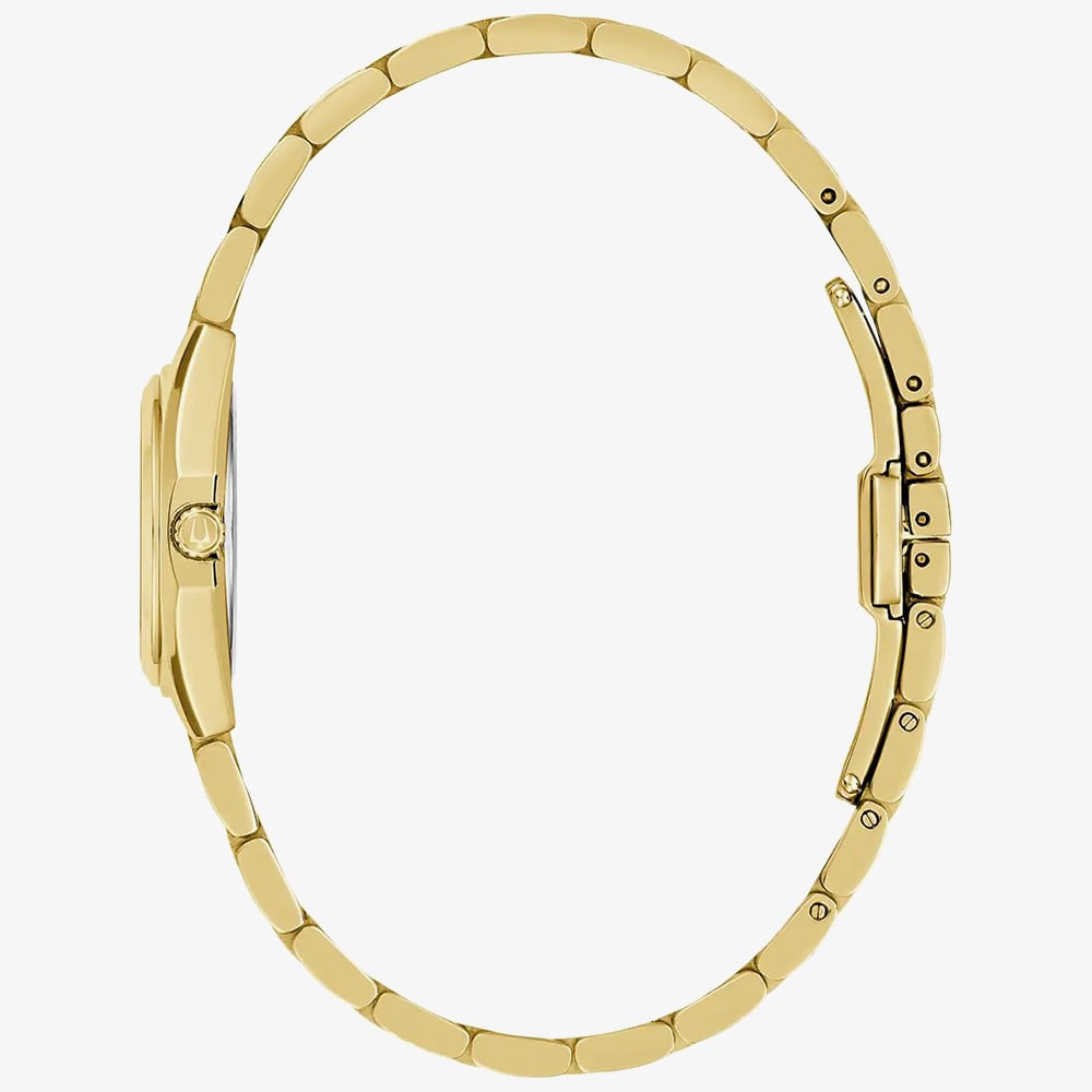 Bulova Ladies Surveyor Gold Tone Bracelet Watch 97L190