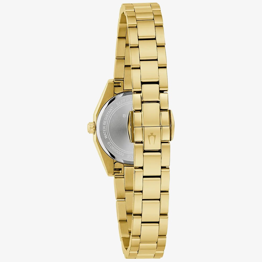 Bulova Ladies Surveyor Gold Tone Bracelet Watch 97L190