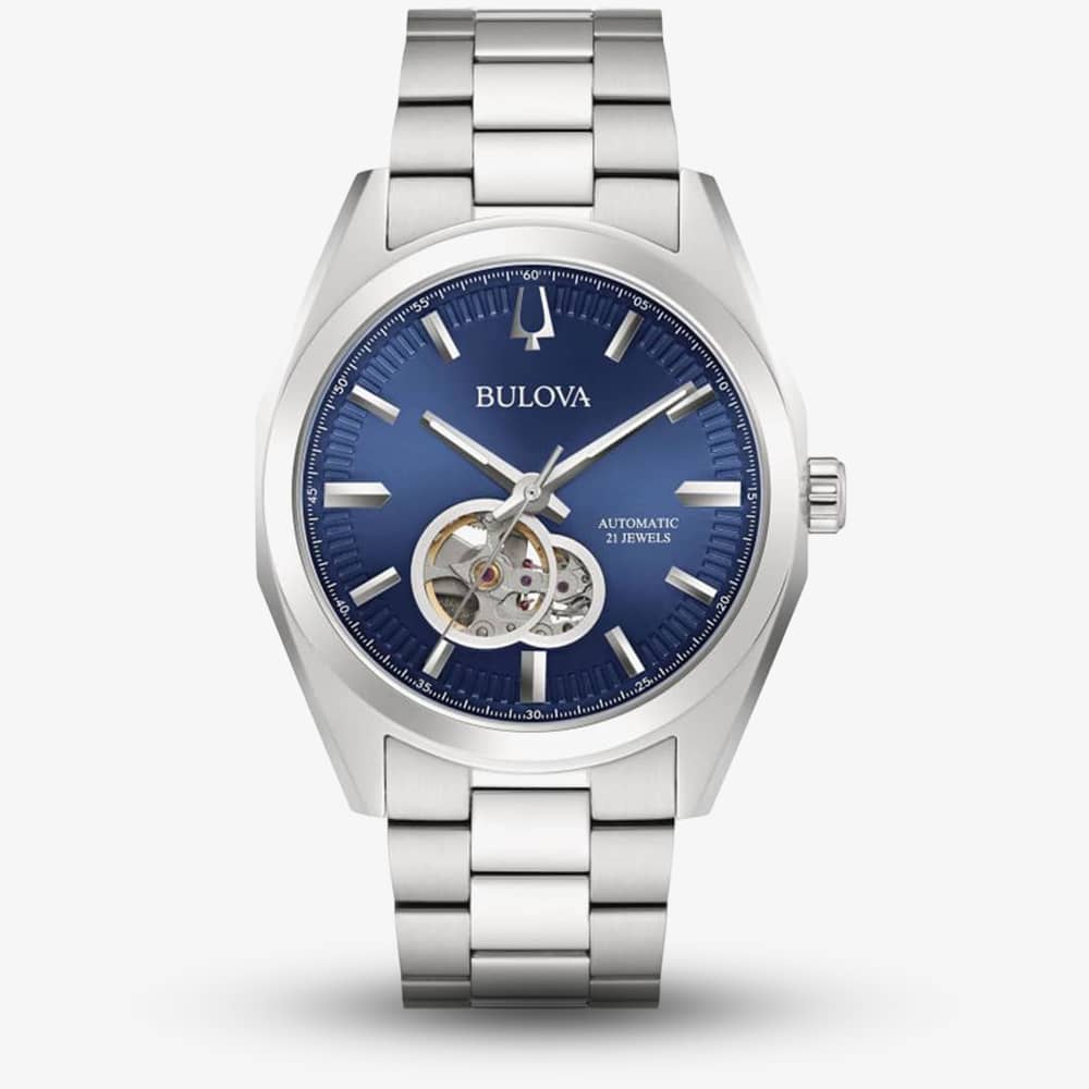 House of Watches - Bulova Mens Surveyor Expansion Blue Dial Automatic Watch 96A275