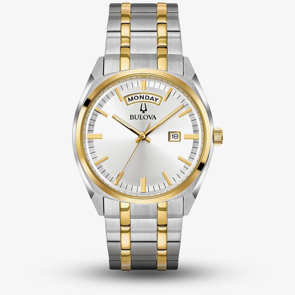 Bulova Mens Surveyor Two-Tone Bracelet Watch 98C127 - Image 3