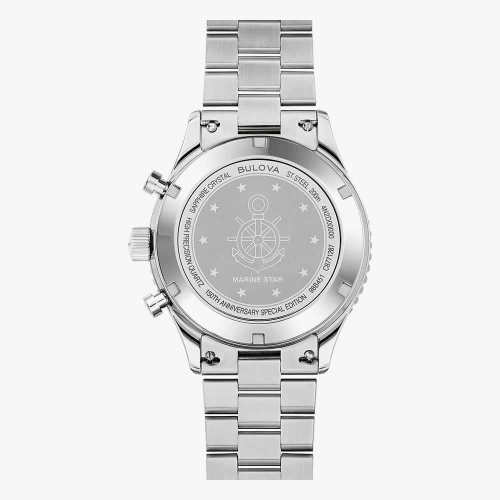 Bulova Mens Special Edition Marine Star Bracelet Watch 98B451