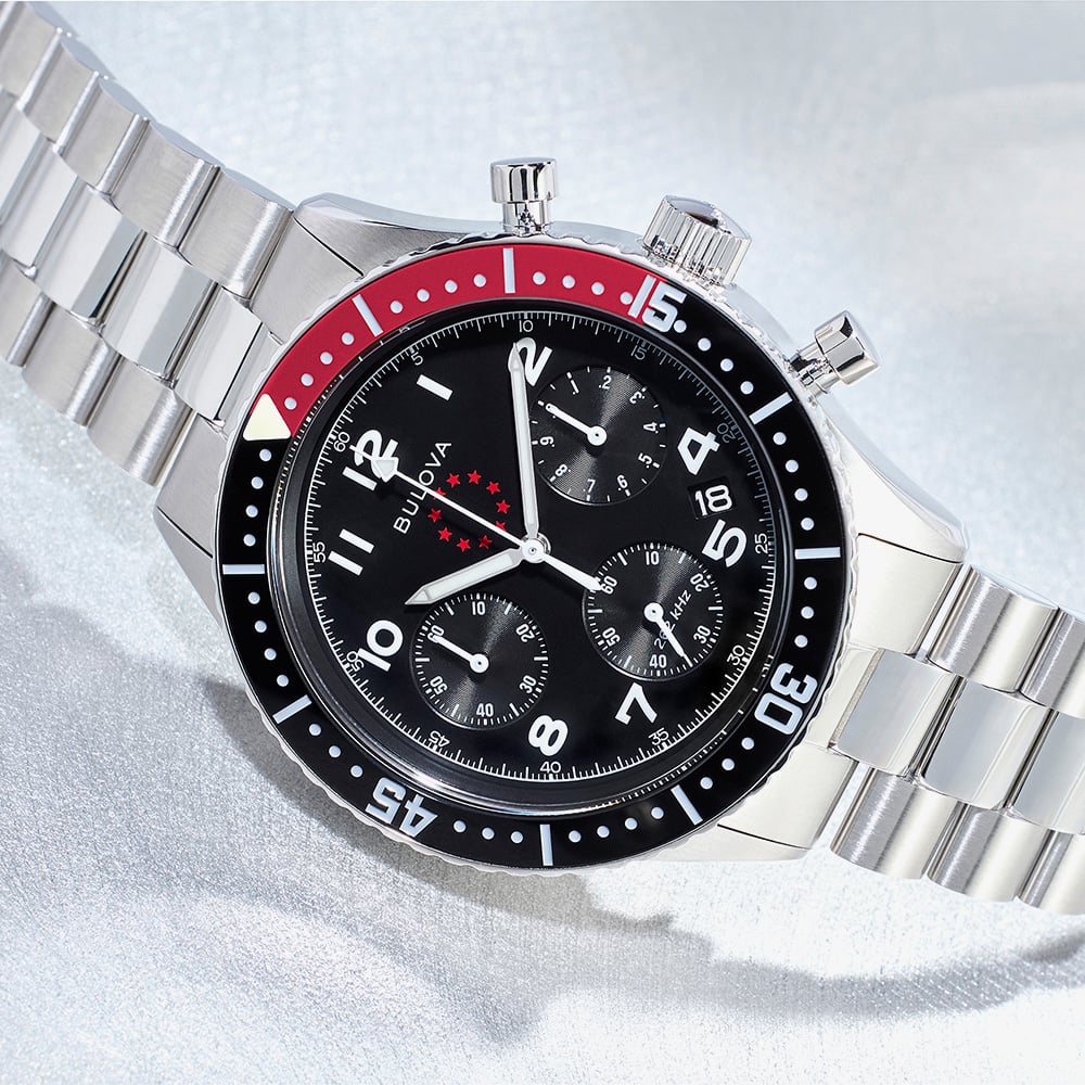 Bulova Mens Special Edition Marine Star Bracelet Watch 98B451