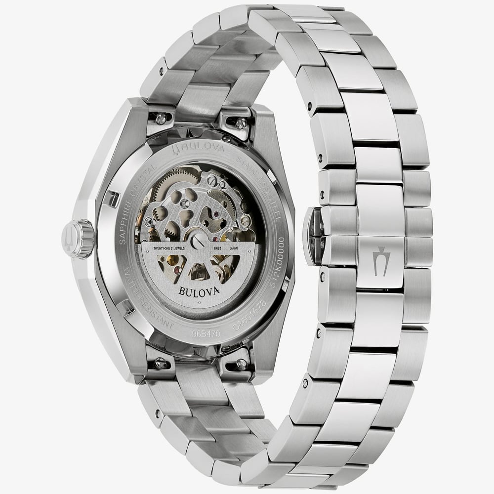 Bulova Mens Surveyor Automatic Brown Dial Watch 96B470