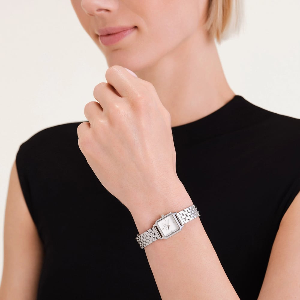 ROSEFIELD Ladies Boxelle White Dial Bracelet Watch BWSSS-B02