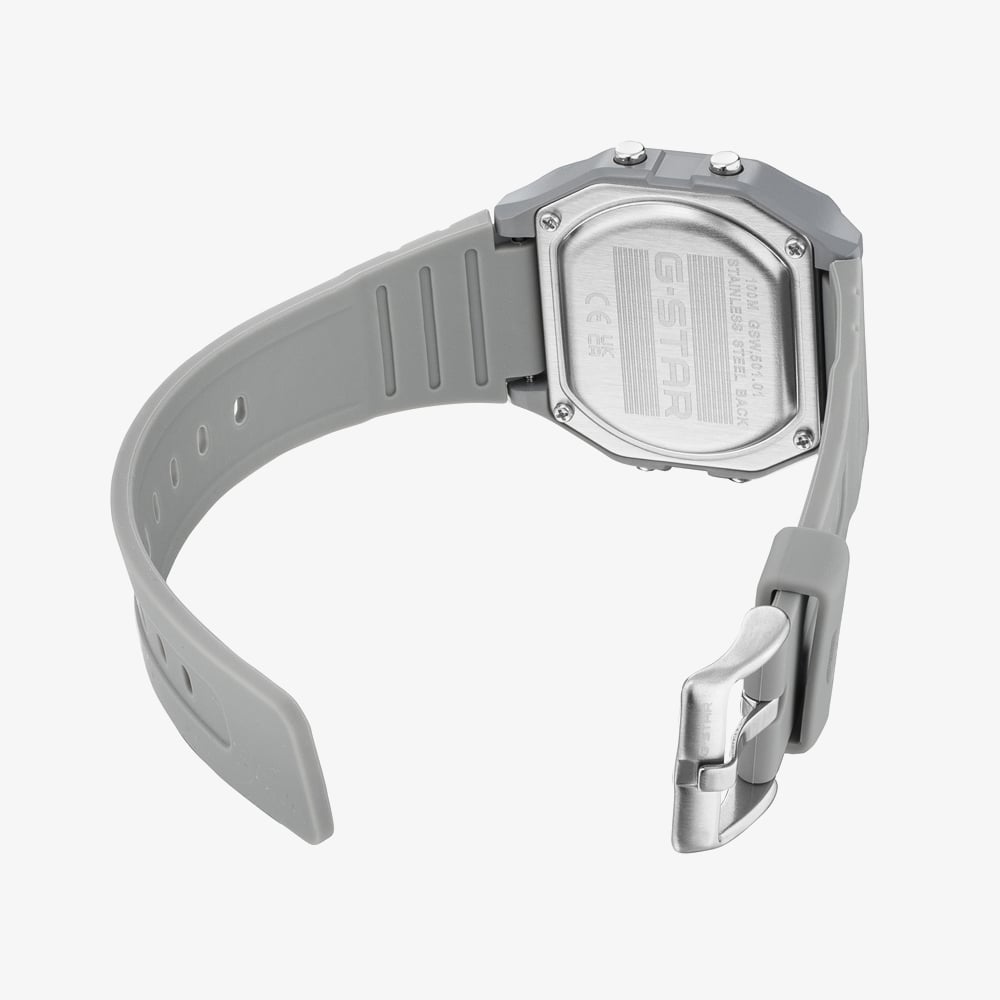 G Star Gridline Grey Digital Strap Watch GSW.501.01