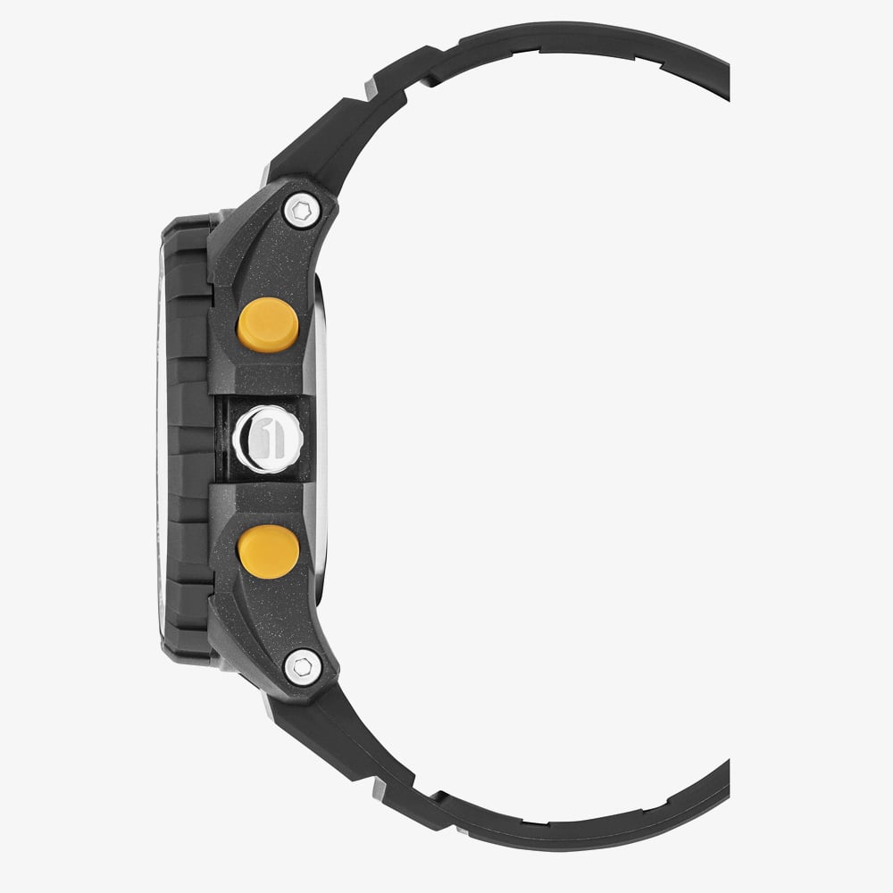 G Star Mens OPS 01 Black Dual Display Strap Watch GSW.502.02