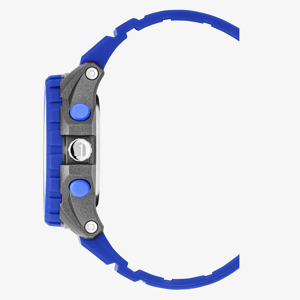 G Star Mens OPS 01 Blue Dual Display Strap Watch GSW.502.04