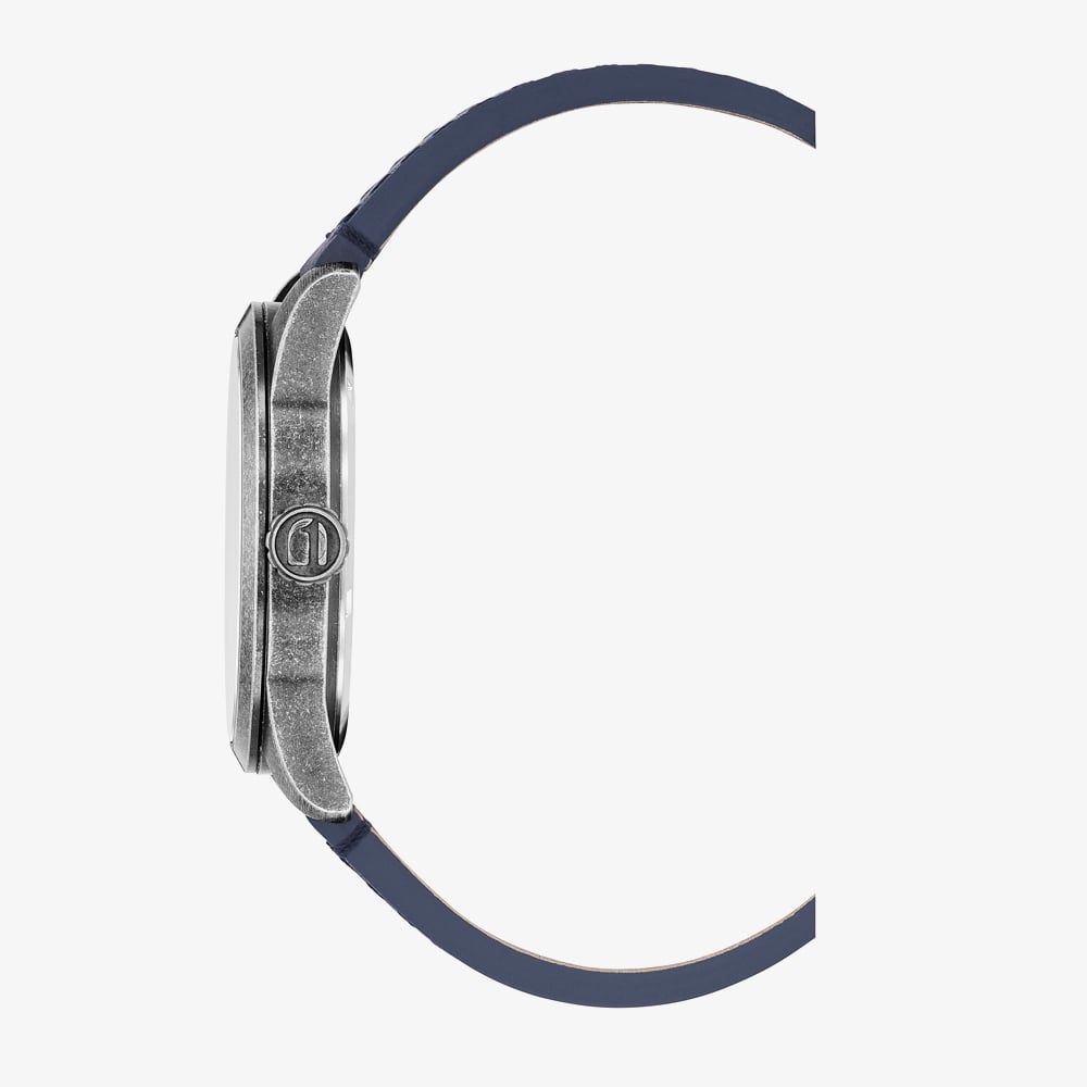 G Star Mens Originals Blue Leather Strap Watch GSW.503.04