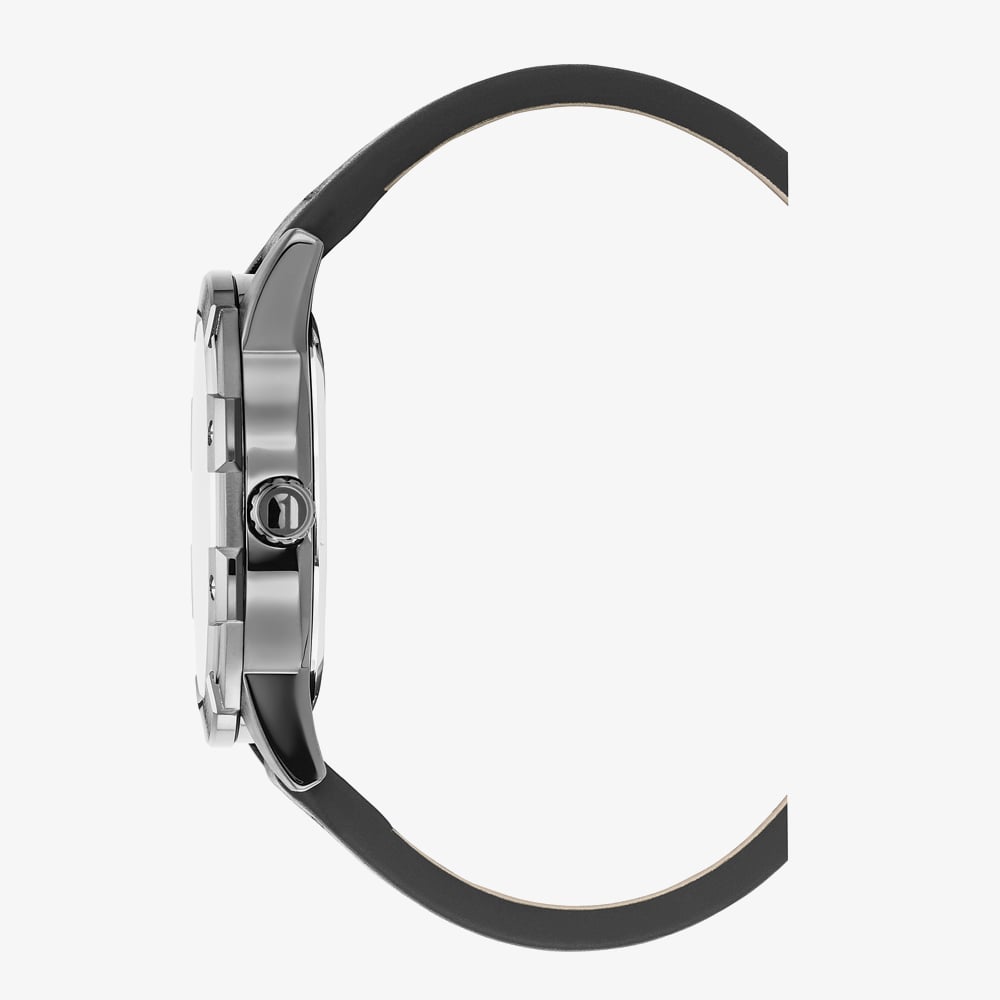 G Star Mens Constructed Green Dial Black Leather Strap Watch GSW.506.04