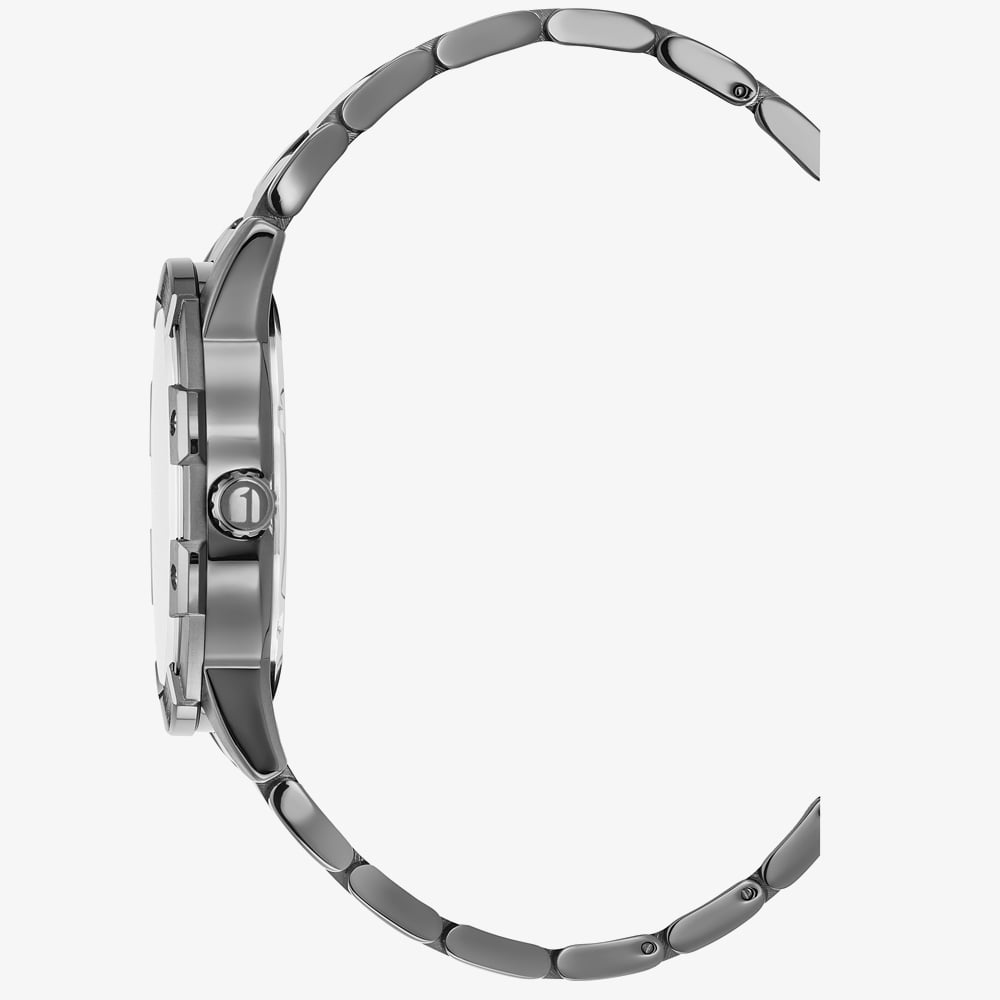 G Star Mens Constructed Black Dial Grey Bracelet Watch GSW.506.07