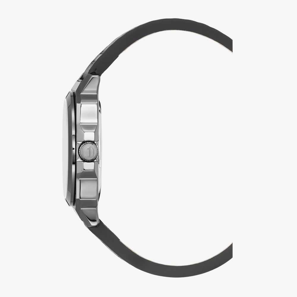 G Star Mens Cube Black Leather Strap Watch GSW.508.02