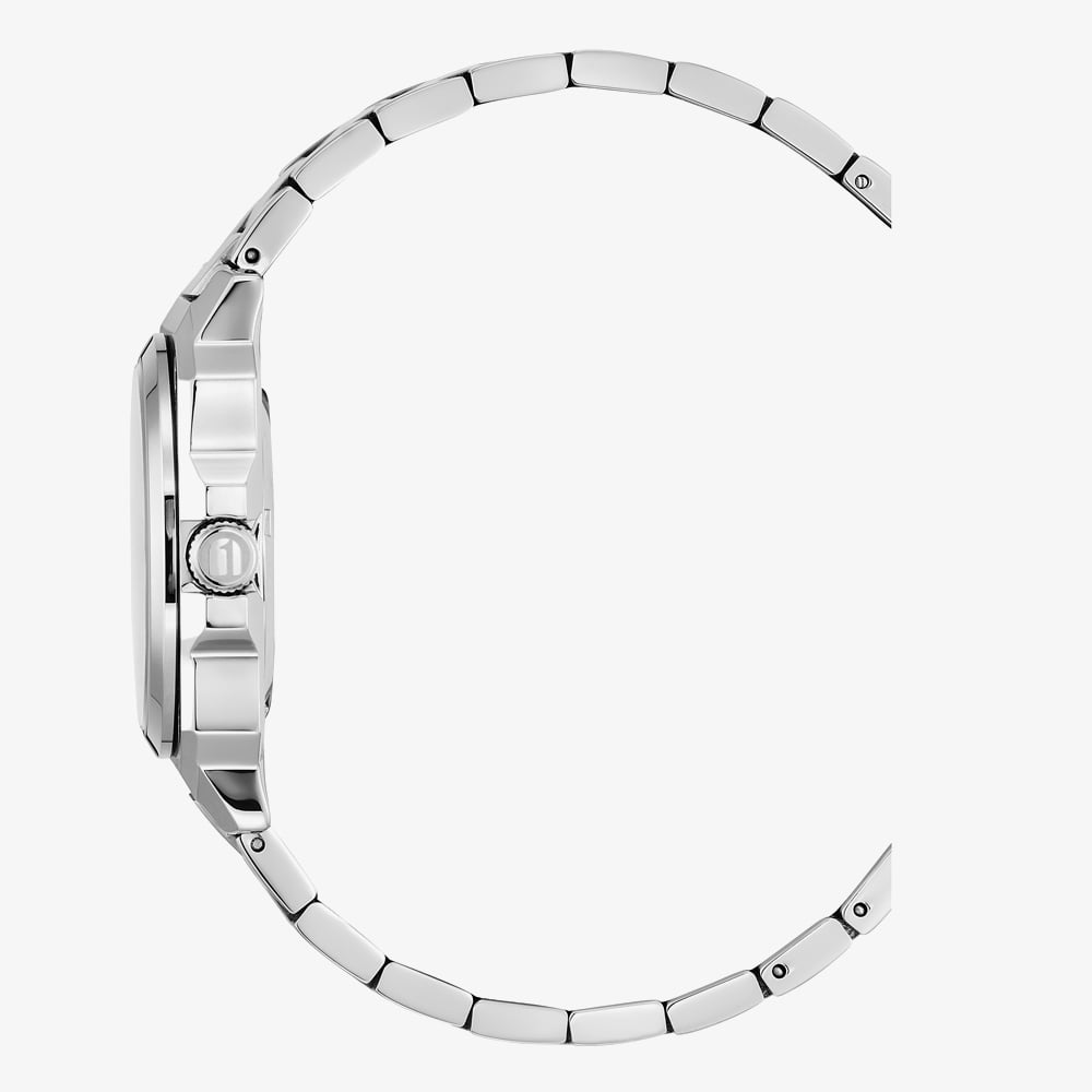 G Star Mens Cube Black Dial Silver Bracelet Watch GSW.508.05