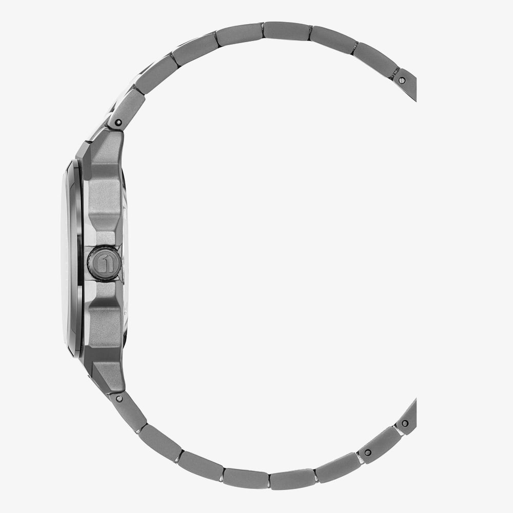 G Star Mens Cube Black Dial Grey Bracelet Watch GSW.508.07
