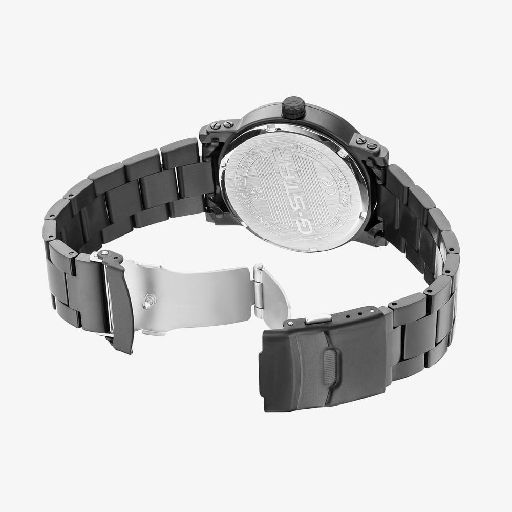 G Star Mens Rovic Black Bracelet Watch GSW.509.08