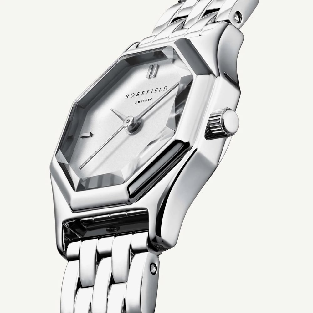 ROSEFIELD Ladies Gemme White Dial Bracelet Watch GWSSS-G04