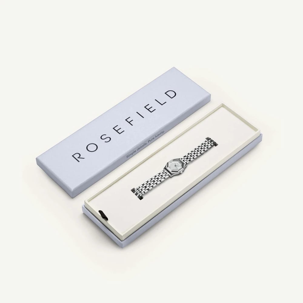 ROSEFIELD Ladies Gemme White Dial Bracelet Watch GWSSS-G04