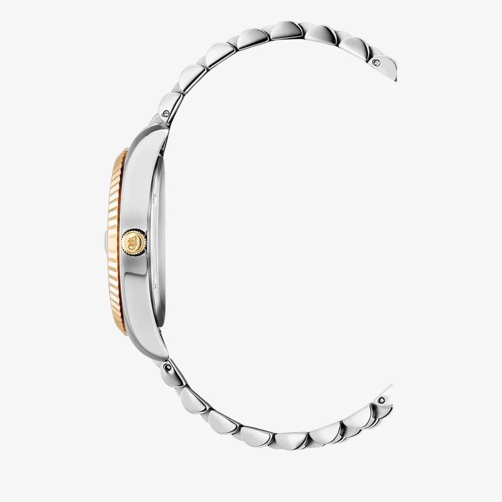 Jacques Du Manoir Ladies Inspiration Classic Gold Dial Two-Tone Stainless Steel Bracelet Watch JWG02202