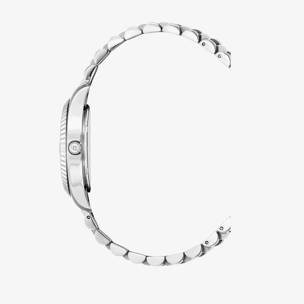Jacques Du Manoir Ladies Inspiration Roman II Black Dial Stainless Steel Bracelet Watch JWL01308
