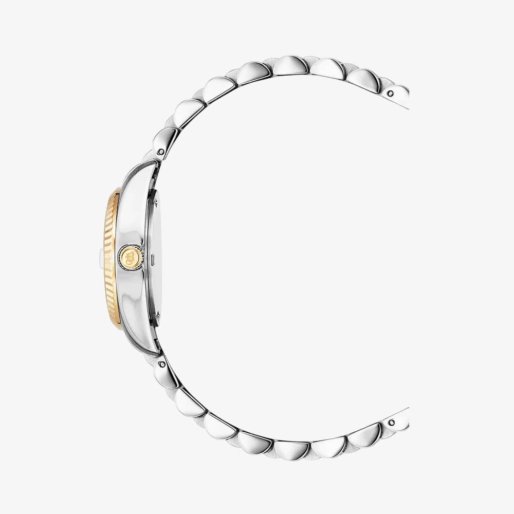 Jacques Du Manoir Ladies Inspiration Classic Gold Dial Two Tone Stainless Steel Bracelet Watch JWL02102