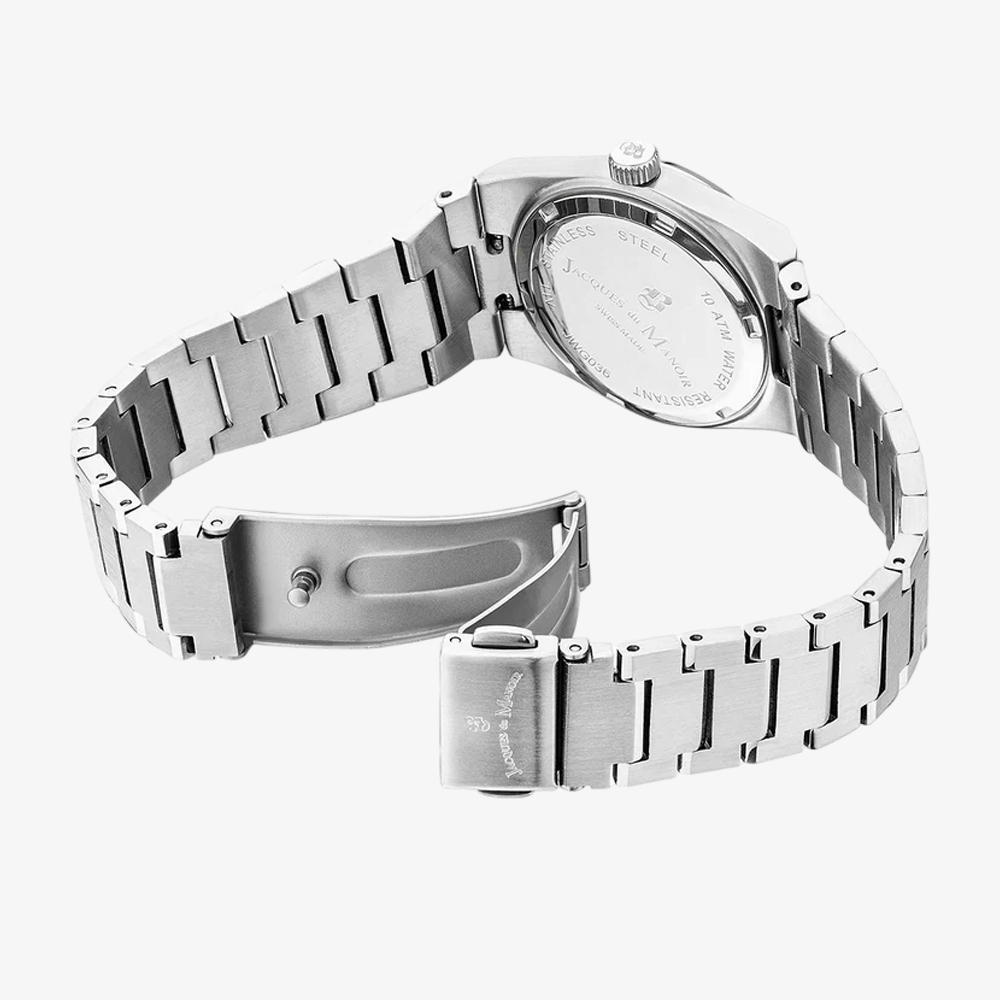Jacques Du Manoir Ladies Horizon Green Dial Stainless Steel Bracelet Watch JWL03603