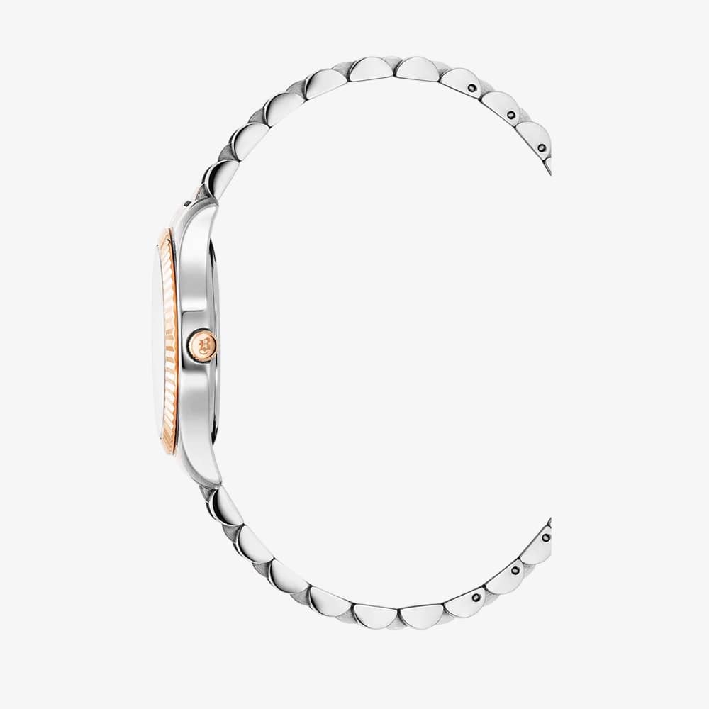 Jacques Du Manoir Ladies Inspiration Prime Silver Dial Two Tone Stainless Steel Bracelet Watch JWL03904