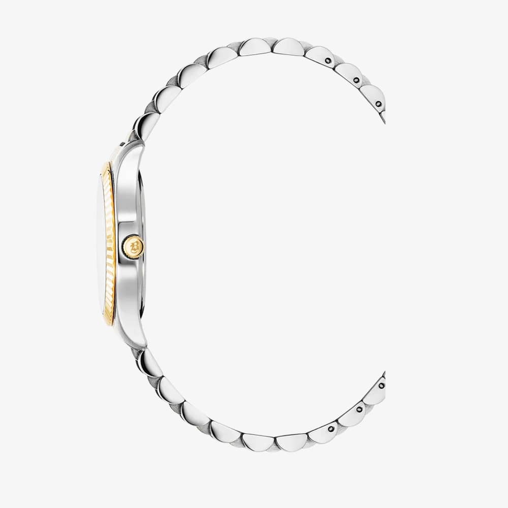 Jacques Du Manoir Ladies Inspiration Prime Black Dial Two Tone Stainless Steel Bracelet Watch JWL03906