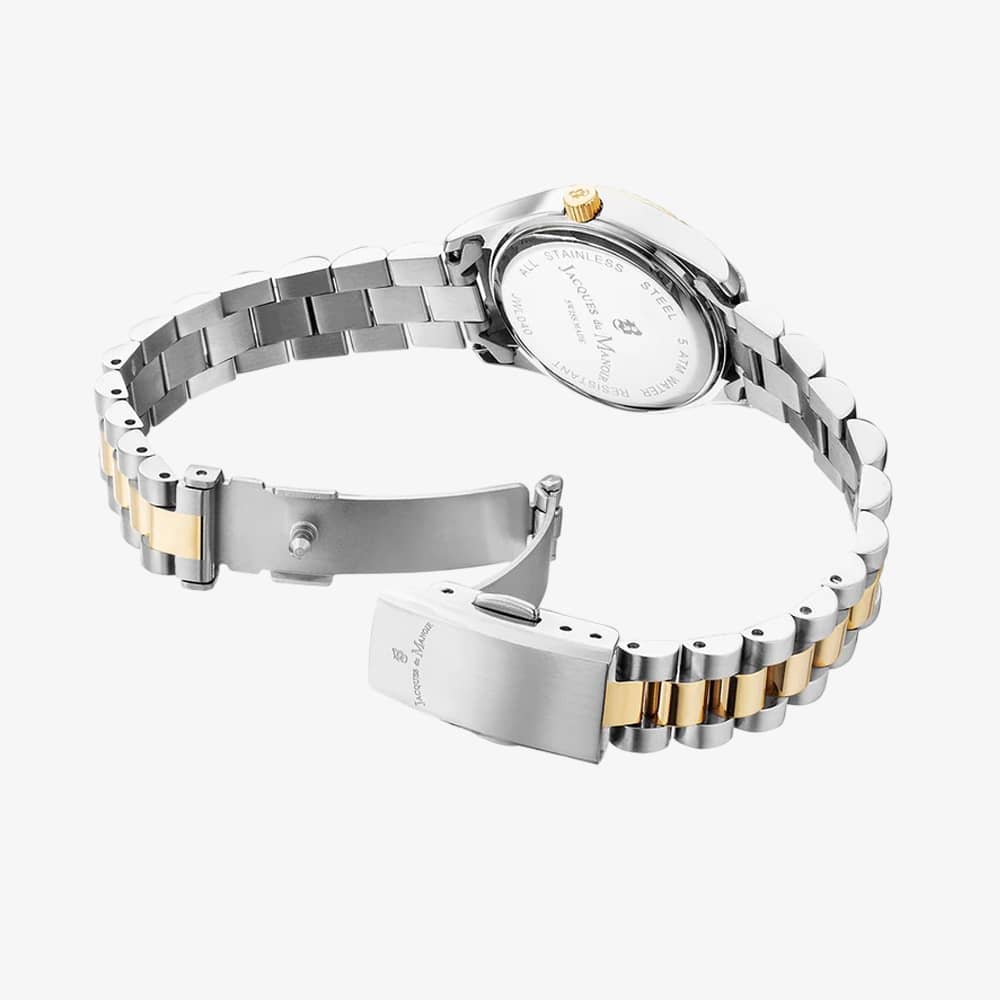 Jacques du Manoir Ladies Inspiration Prime Silver Dial Two Tone Bracelet Watch JWL04005