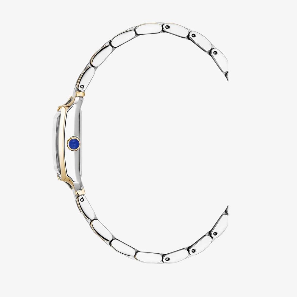 Jacques du Manoir Ladies Emily White Dial Two Tone Bracelet Watch JWL04403