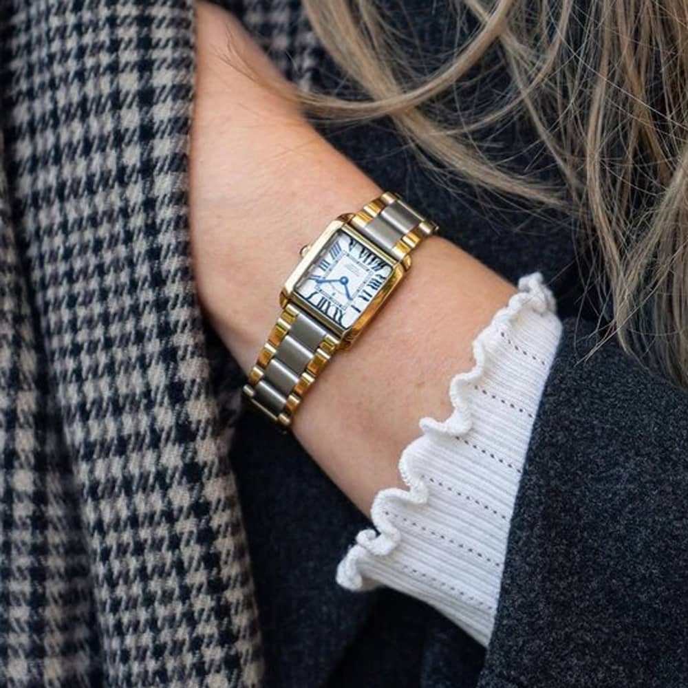Jacques du Manoir Ladies Emily White Dial Two Tone Bracelet Watch JWL04403