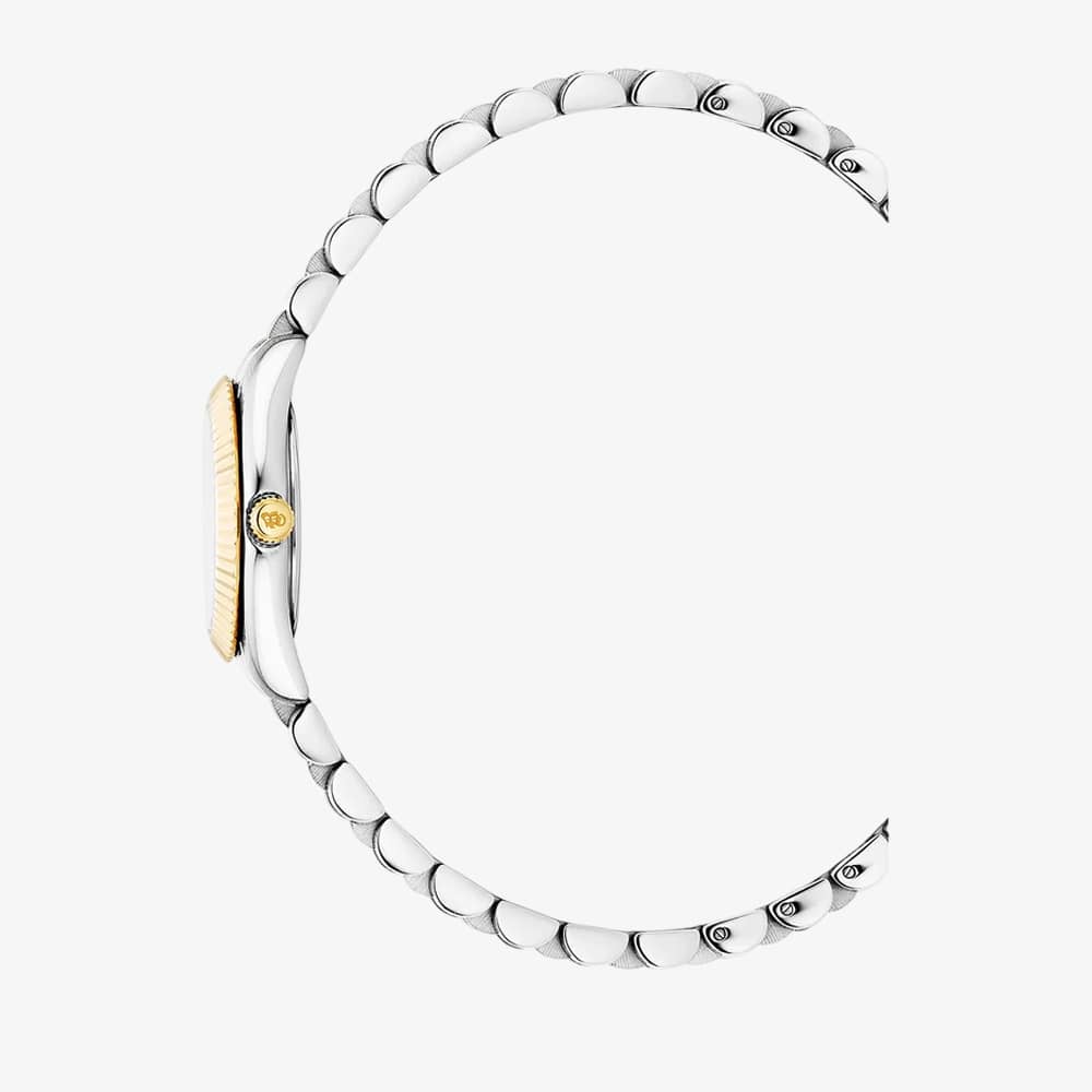 Jacques du Manoir Ladies Mini Inspiration White Mother Of Pearl Dial Two Tone Bracelet Watch JWL05102