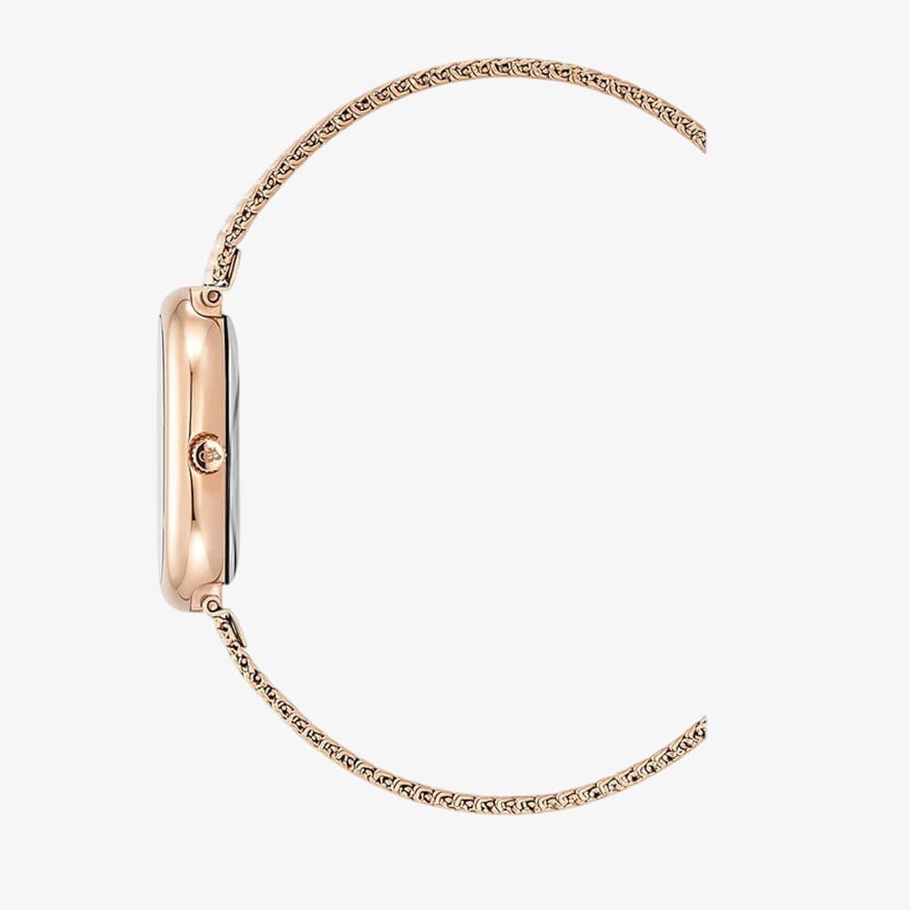 Jacques du Manoir Ladies Noblesse Rose Gold Dial Bracelet Watch JWL05203