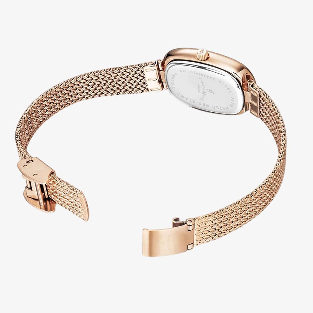 Jacques du Manoir Ladies Noblesse Rose Gold Dial Bracelet Watch JWL05203