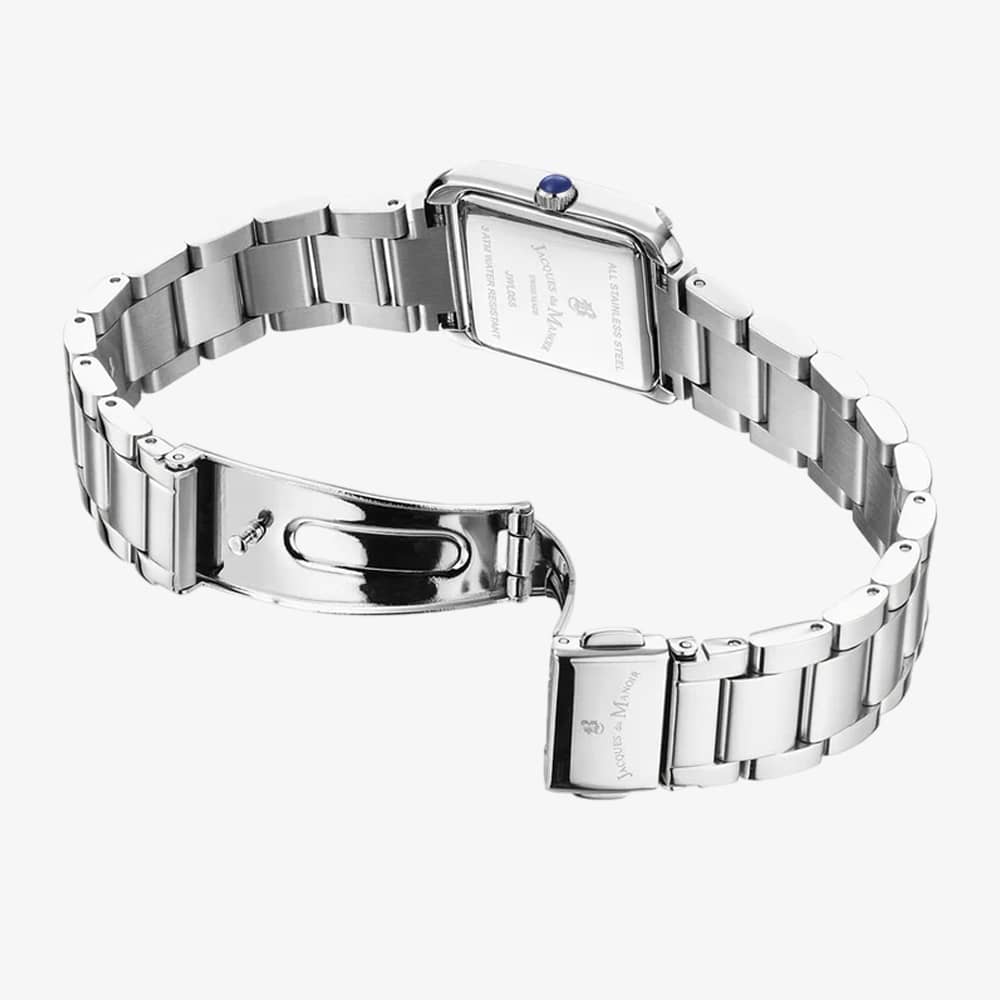 Jacques du Manoir Ladies Emily White Dial Bracelet Watch JWL05501