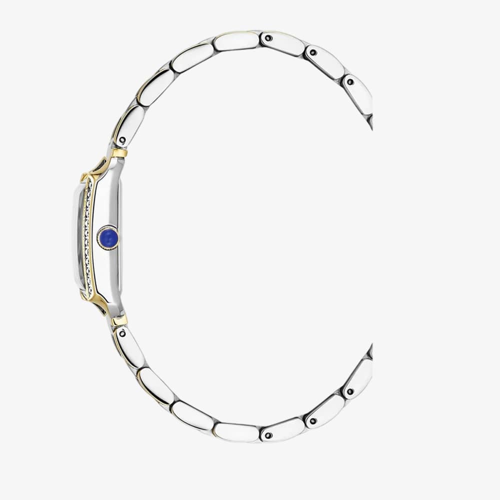 Jacques du Manoir Ladies Emily White Dial Two Tone Bracelet Watch JWL05503