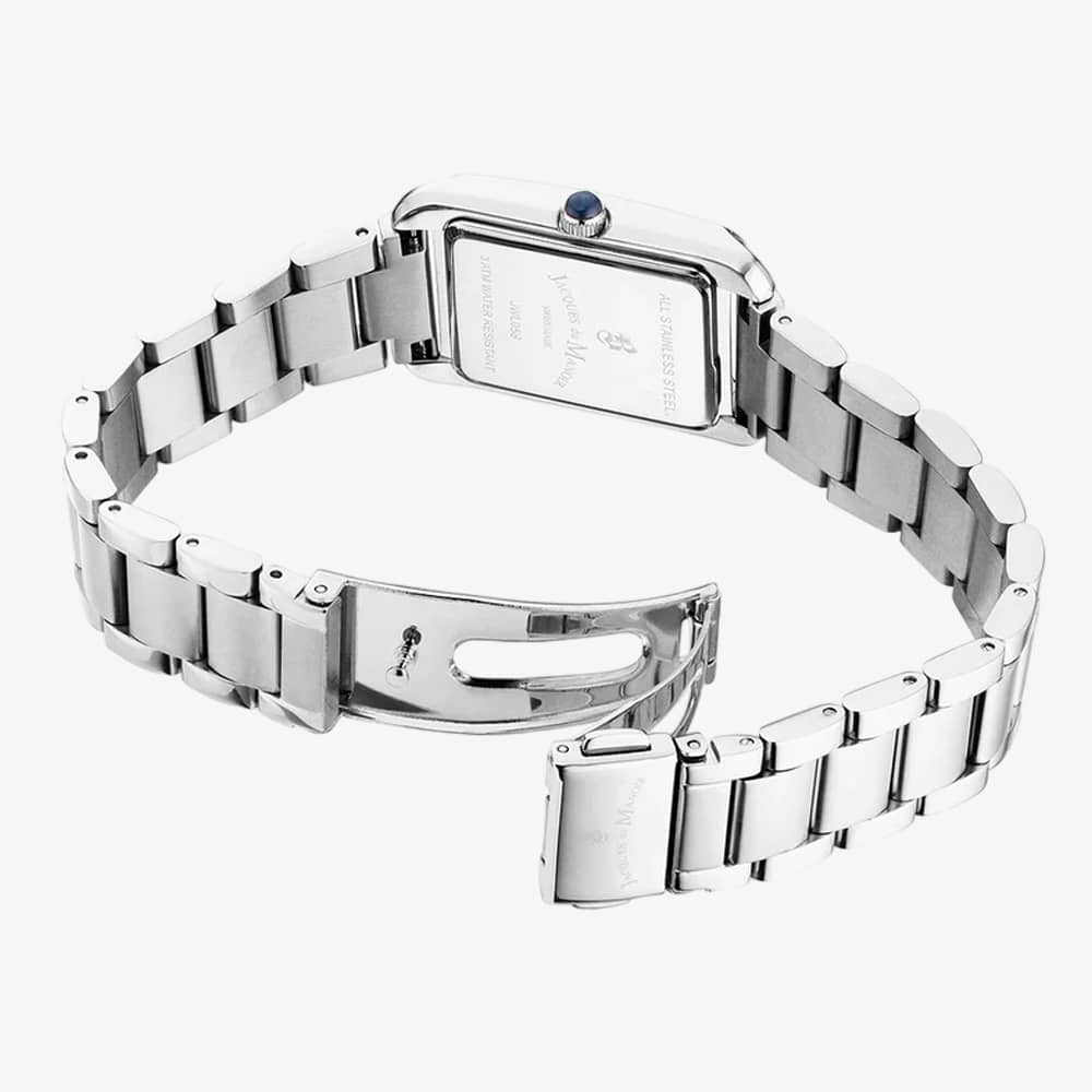 Jacques du Manoir Ladies Emily White Dial Bracelet Watch JWL05801