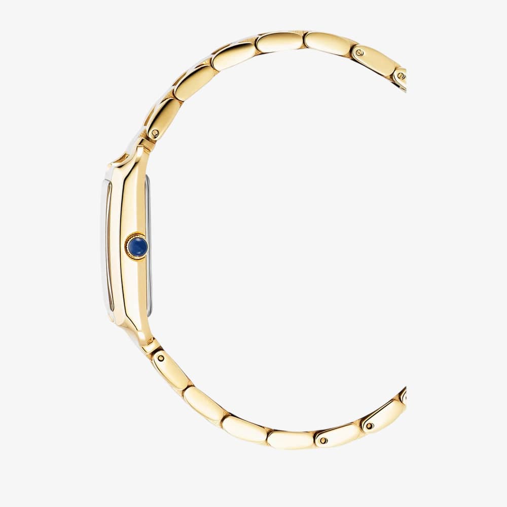 Jacques du Manoir Ladies Emily White Dial Two Tone Bracelet Watch JWL05803