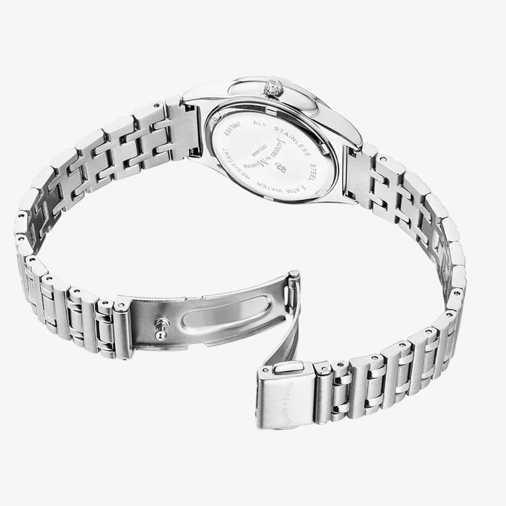 Jacques du Manoir Ladies Leonie White Mother Of Pearl Dial Bracelet Watch JWL05901