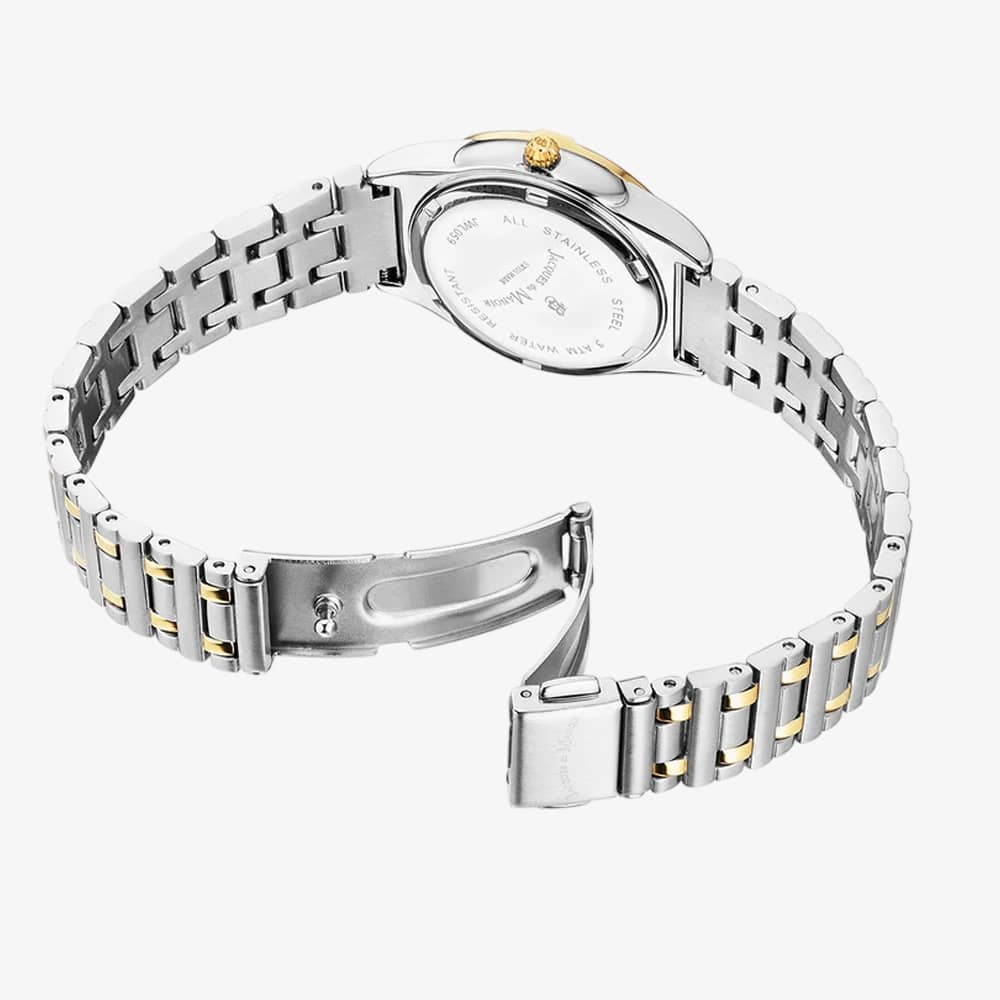 Jacques du Manoir Ladies Leonie Gold Mother Of Pearl Dial Bracelet Watch JWL05903