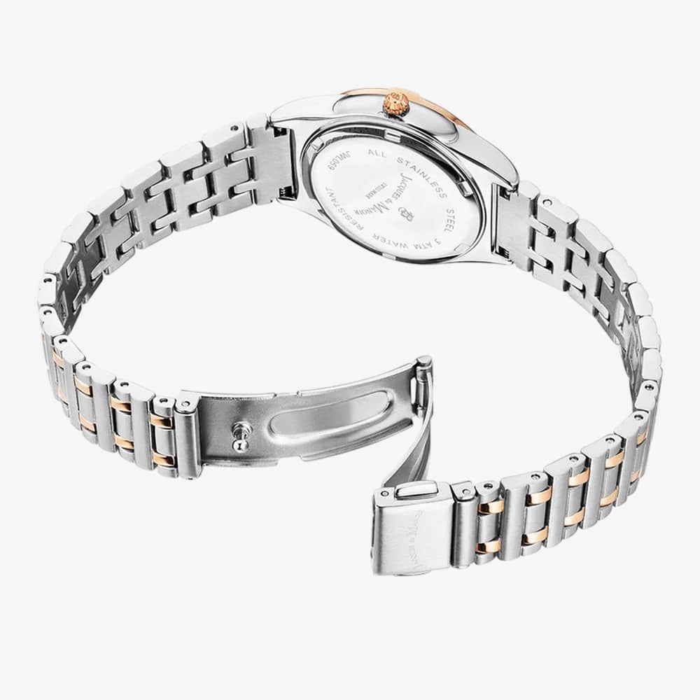 Jacques du Manoir Ladies Leonie Rose Gold Mother Of Pearl Dial Bracelet Watch JWL05904