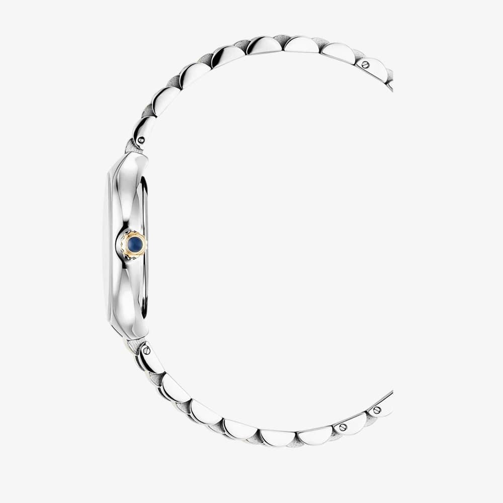 Jacques du Manoir Ladies Celine Silver Dial Two Tone Bracelet Watch JWL06002