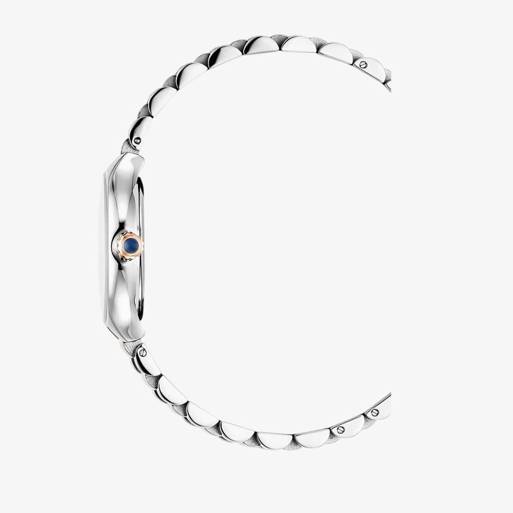 Jacques du Manoir Ladies Celine Silver Dial Two Tone Bracelet Watch JWL06003